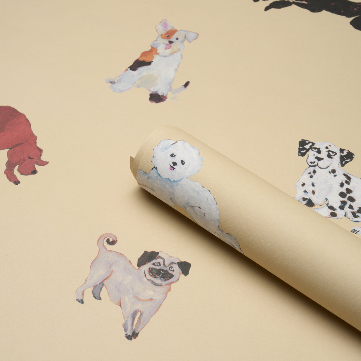 Purchase 5018080 | Dogs, Butter - Schumacher Wallpaper