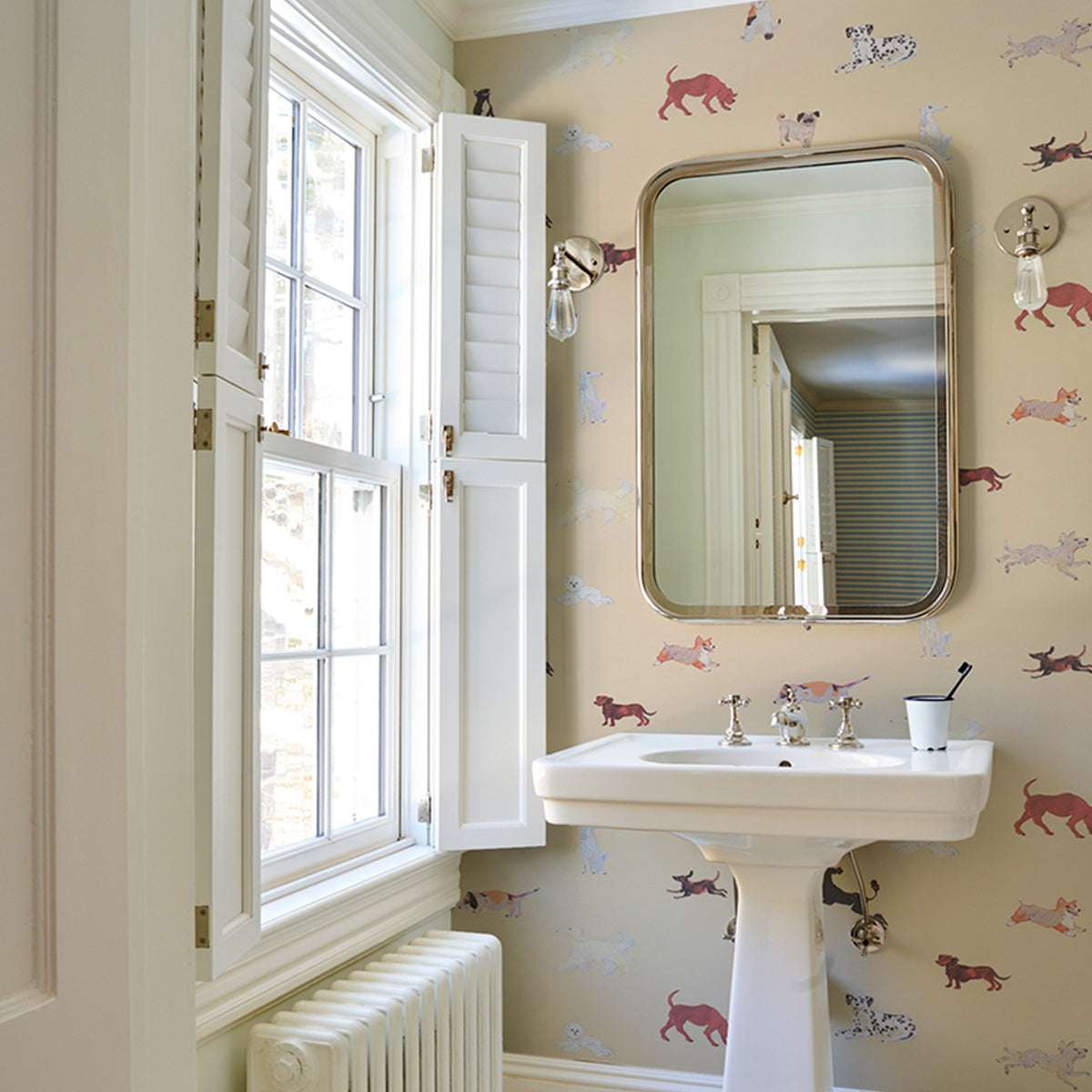Purchase 5018080 | Dogs, Butter - Schumacher Wallpaper