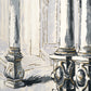 Purchase 5018110 | Palazzo 4 Panel Set, Antique Blue - Schumacher Wallpaper