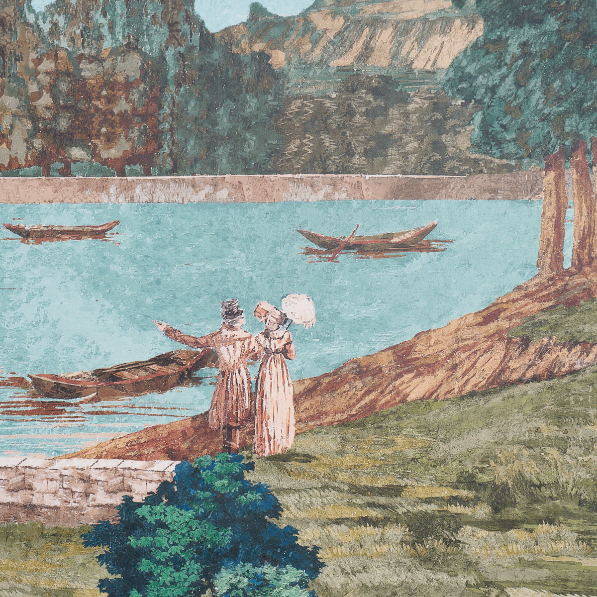 Purchase 5018120 | Promenade 4 Panel Set, Document - Schumacher Wallpaper