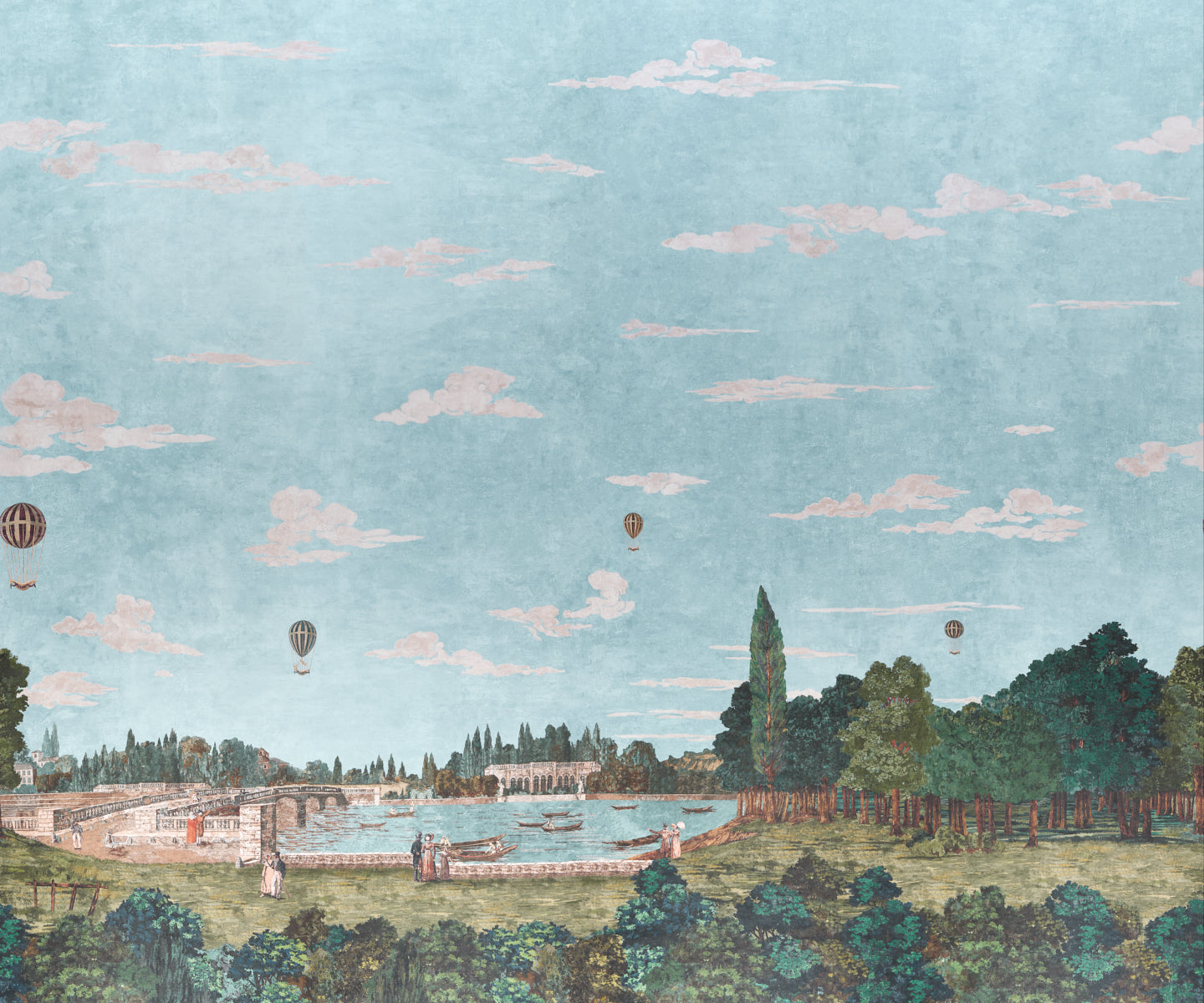 Purchase 5018120 | Promenade 4 Panel Set, Document - Schumacher Wallpaper