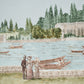 Purchase 5018122 | Promenade 4 Panel Set, Sky - Schumacher Wallpaper