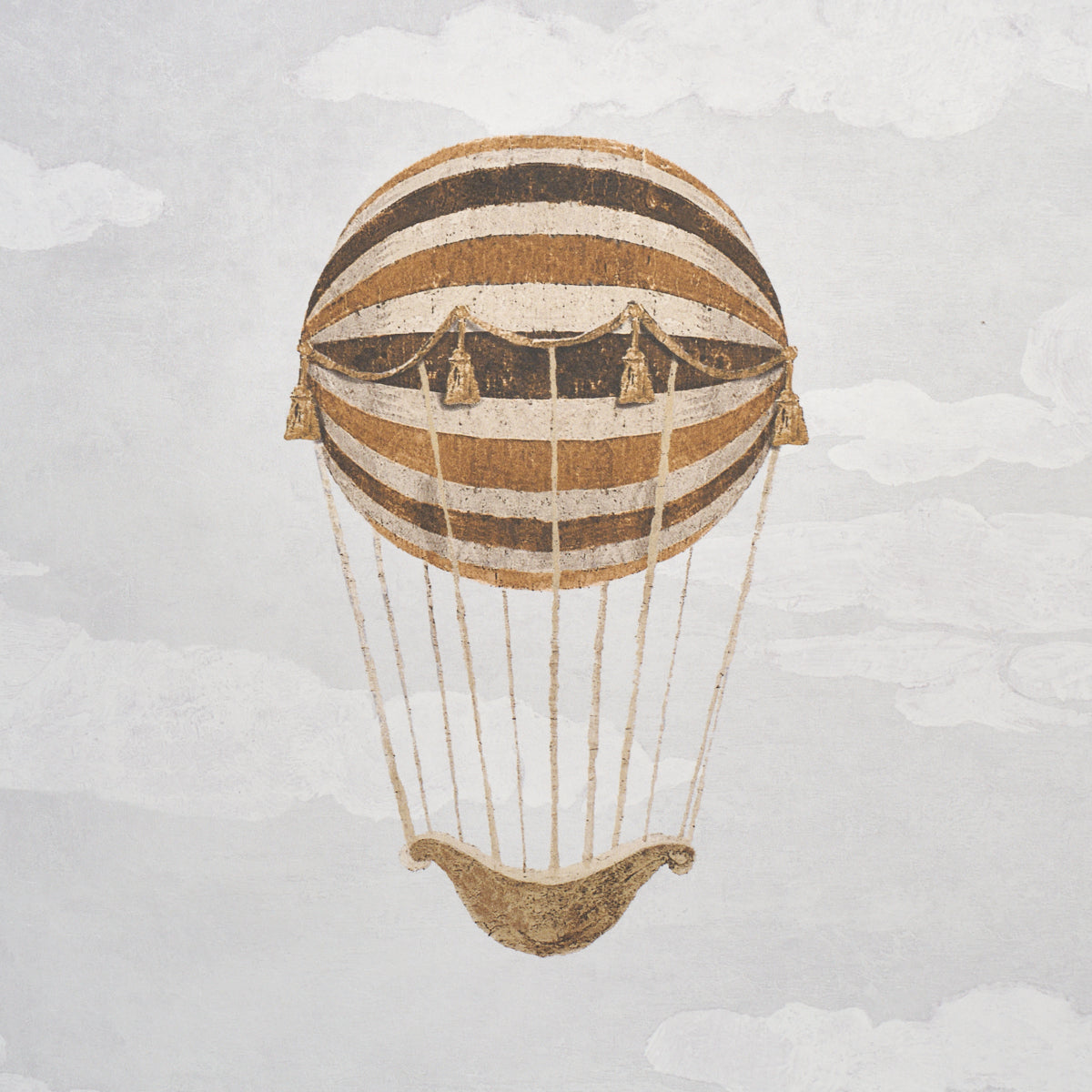 Purchase 5018130 | Up, Up And Away!, Grisaille - Schumacher Wallpaper