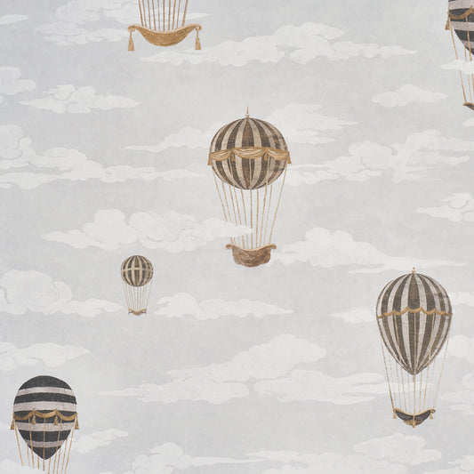 Purchase 5018130 | Up, Up And Away!, Grisaille - Schumacher Wallpaper