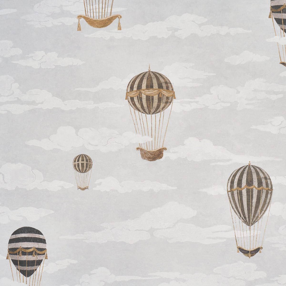 Purchase 5018130 | Up, Up And Away!, Grisaille - Schumacher Wallpaper