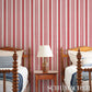Purchase 5018140 | Summerville Stripe, Currant - Schumacher Wallpaper