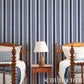 Purchase 5018141 | Summerville Stripe, Indigo - Schumacher Wallpaper