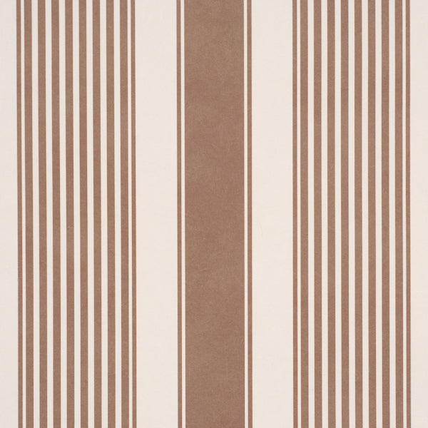 Purchase 5018142 | Summerville Stripe, Umber - Schumacher Wallpaper