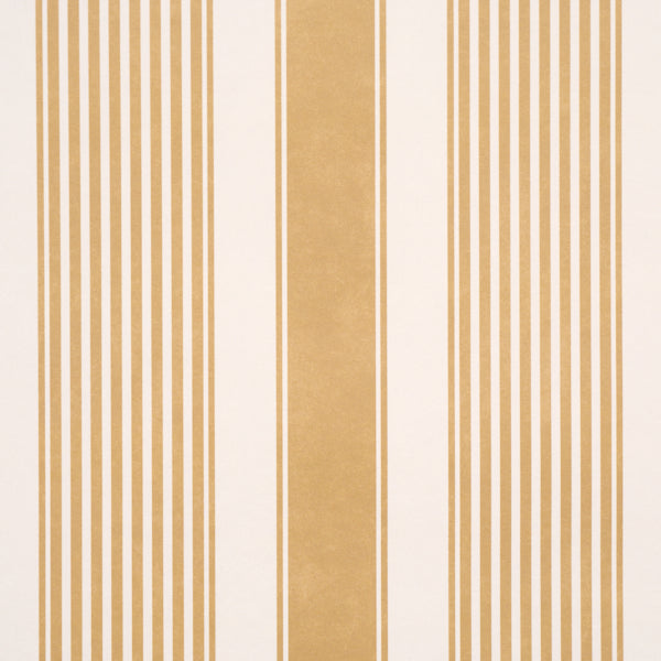 Purchase 5018143 | Summerville Stripe, Ochre - Schumacher Wallpaper