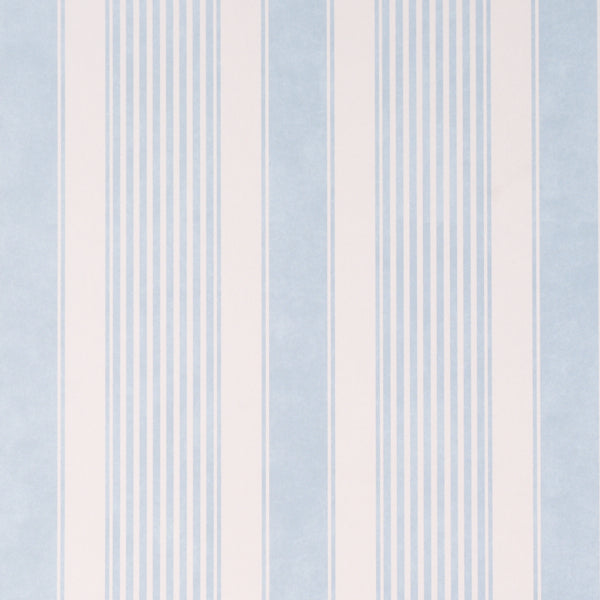 Purchase 5018144 | Summerville Stripe, Sky - Schumacher Wallpaper