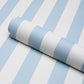 Purchase 5018150 | Louise Stripe, Blue - Schumacher Wallpaper
