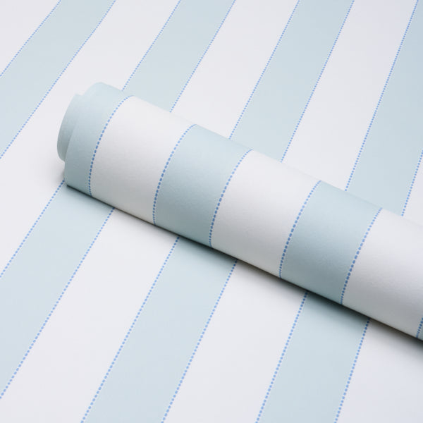 Purchase 5018151 | Louise Stripe, Ice - Schumacher Wallpaper