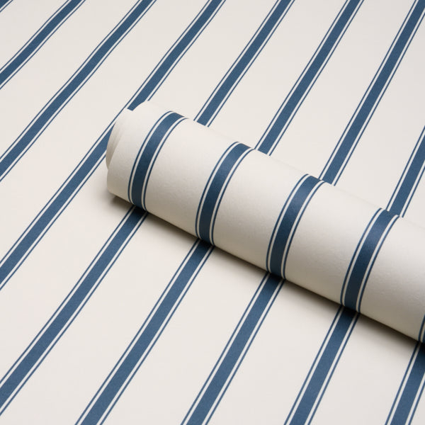 Purchase 5018163 | Westerly Stripe, Navy - Schumacher Wallpaper