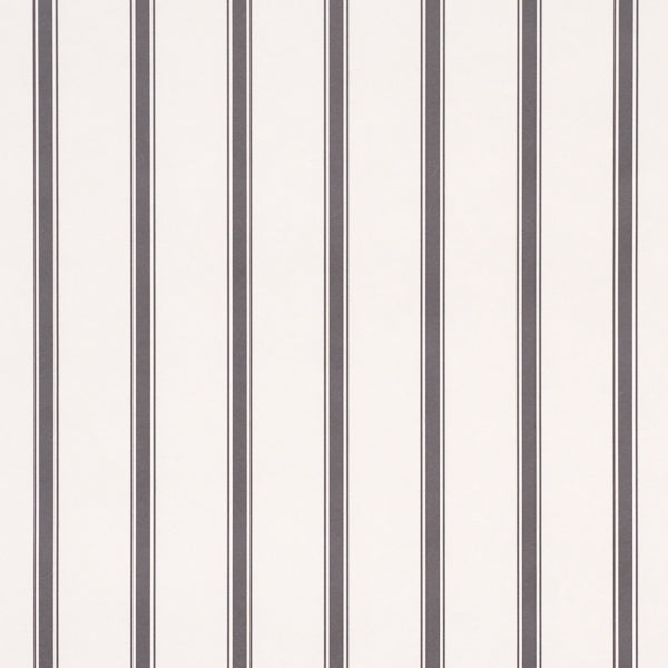Purchase 5018166 | Westerly Stripe, Charcoal - Schumacher Wallpaper