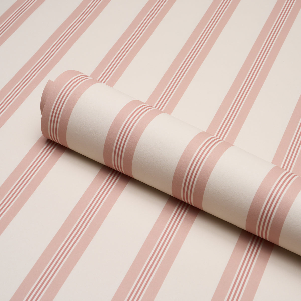 Purchase 5018170 | Chatham Stripe, Rose - Schumacher Wallpaper