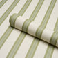 Purchase 5018172 | Chatham Stripe, Leaf - Schumacher Wallpaper