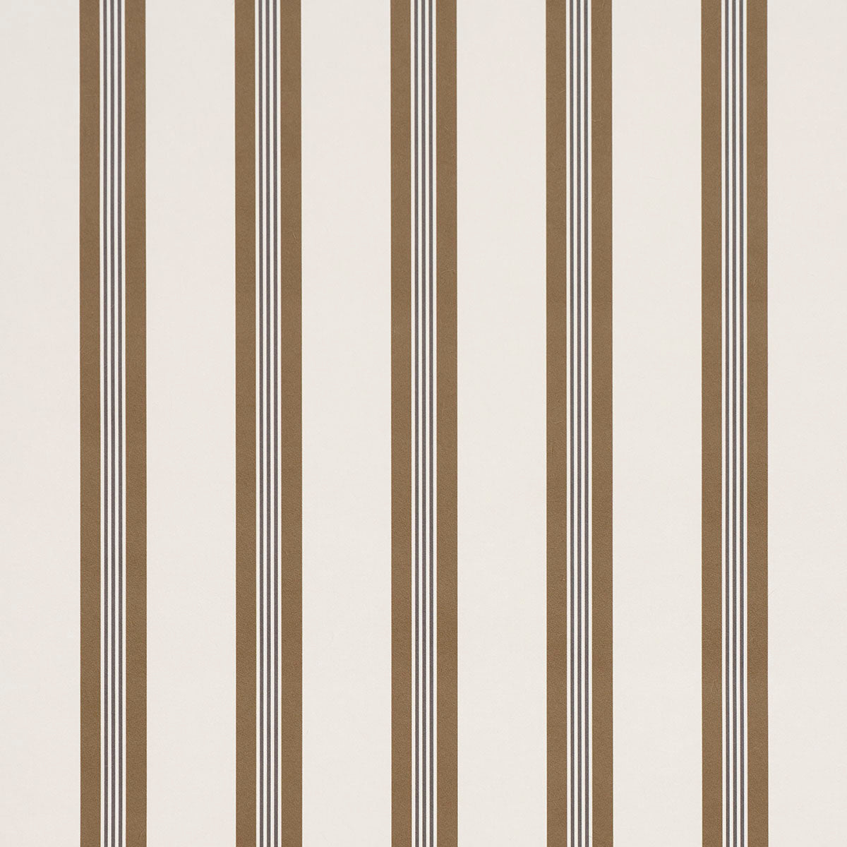 Purchase 5018174 | Chatham Stripe, Umber - Schumacher Wallpaper