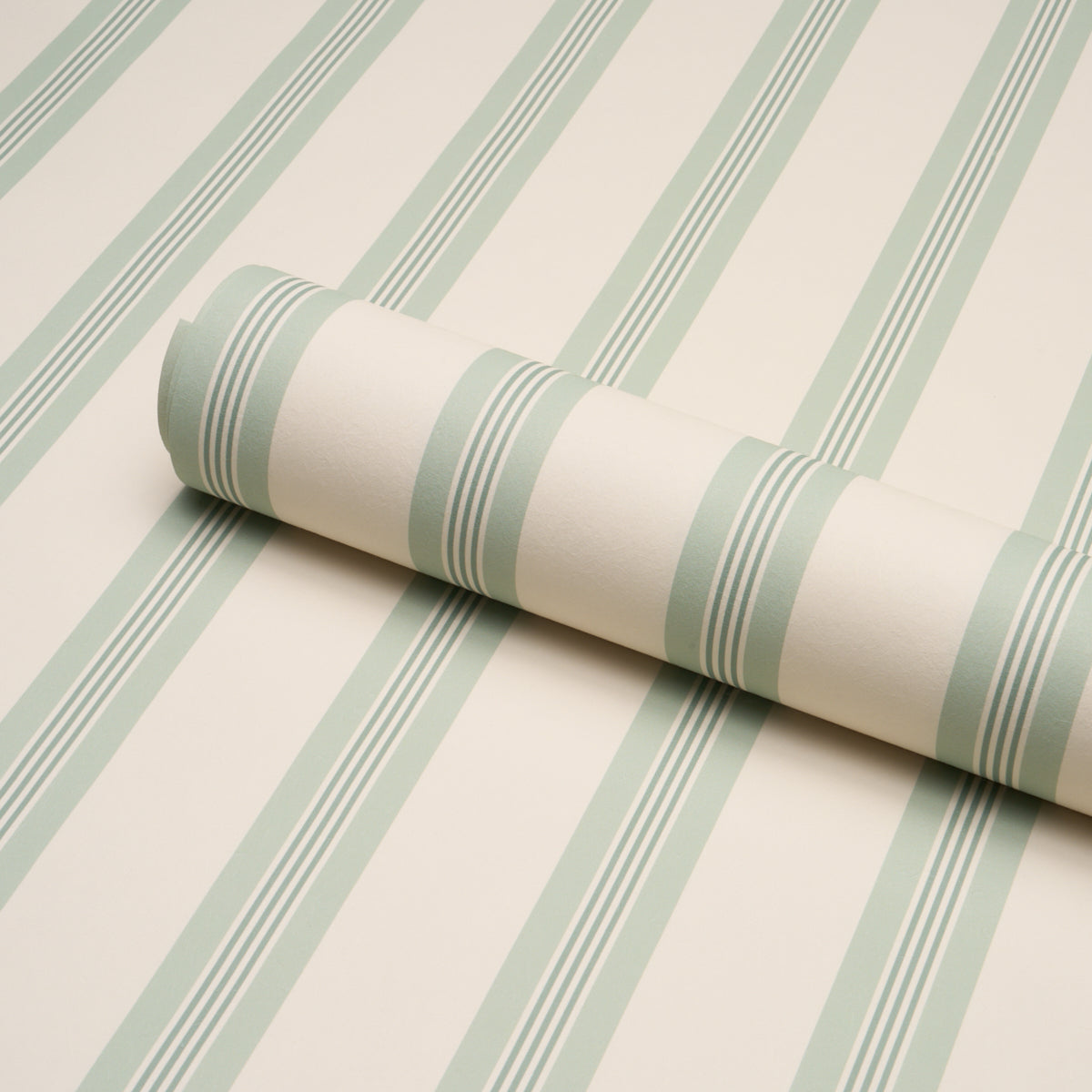Purchase 5018175 | Chatham Stripe, Celadon - Schumacher Wallpaper
