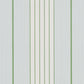 Purchase 5018180 | Audrey Stripe, Sky & Leaf - Schumacher Wallpaper