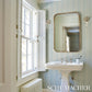 Purchase 5018180 | Audrey Stripe, Sky & Leaf - Schumacher Wallpaper