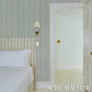 Purchase 5018180 | Audrey Stripe, Sky & Leaf - Schumacher Wallpaper