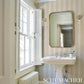 Purchase 5018183 | Audrey Stripe, Sand - Schumacher Wallpaper