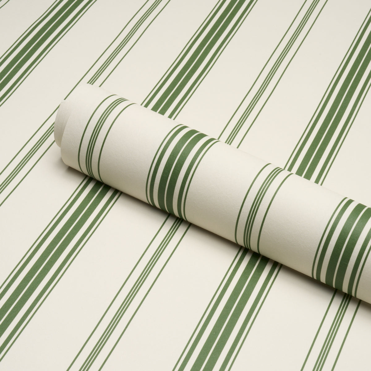 Purchase 5018190 | Coco Stripe, Green - Schumacher Wallpaper