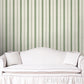Purchase 5018190 | Coco Stripe, Green - Schumacher Wallpaper