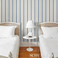 Purchase 5018194 | Coco Stripe, Indigo - Schumacher Wallpaper