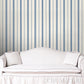 Purchase 5018194 | Coco Stripe, Indigo - Schumacher Wallpaper