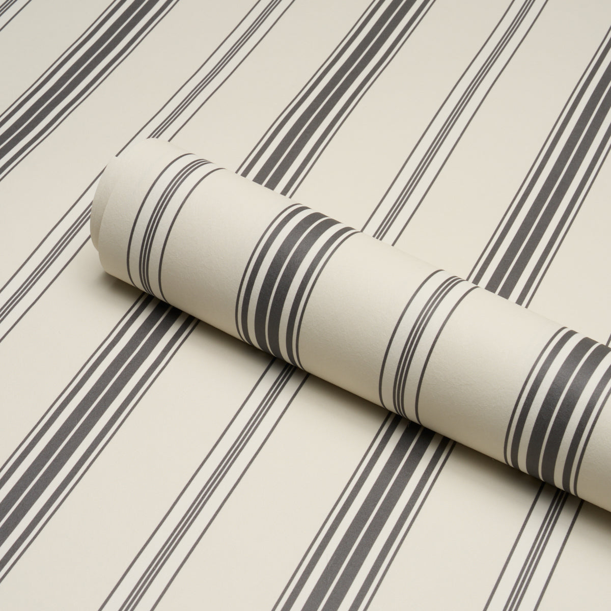 Purchase 5018195 | Coco Stripe, Graphite - Schumacher Wallpaper
