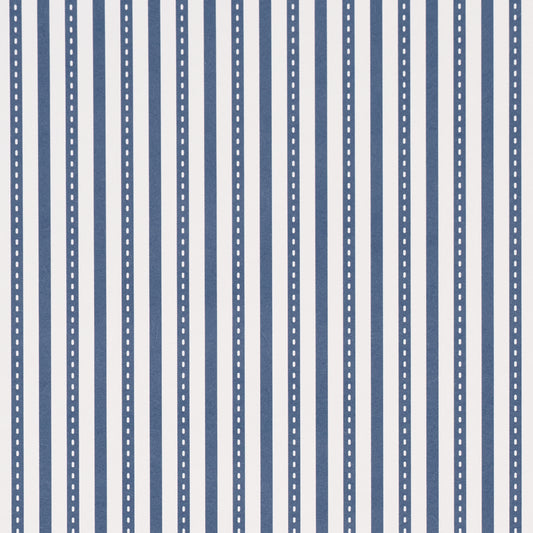 Purchase 5018202 | Mathis Ticking Stripe, Indigo - Schumacher Wallpaper