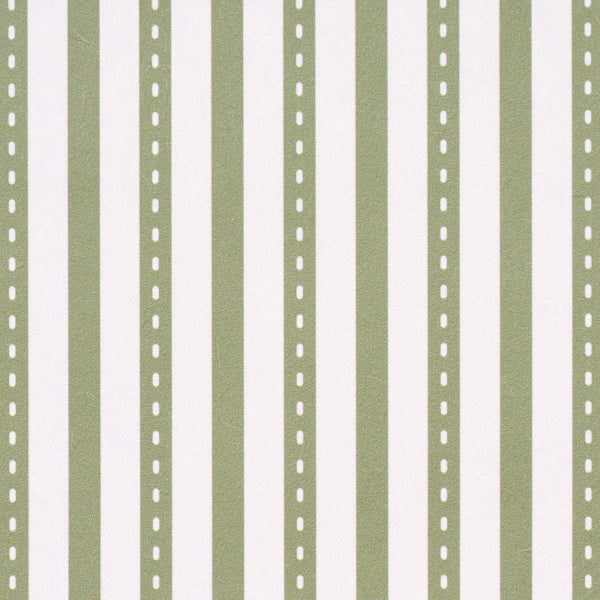 Purchase 5018203 | Mathis Ticking Stripe, Leaf - Schumacher Wallpaper