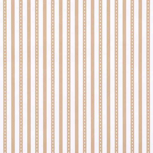 Purchase 5018204 | Mathis Ticking Stripe, Neutral - Schumacher Wallpaper