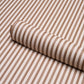 Purchase 5018205 | Mathis Ticking Stripe, Umber - Schumacher Wallpaper