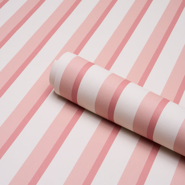 Purchase 5018222 | Rigsby Stripe, Pink - Schumacher Wallpaper