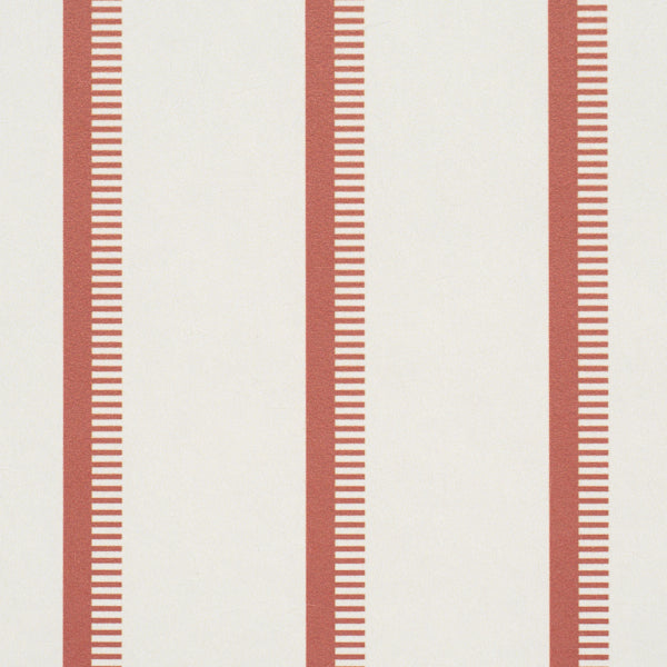 Purchase 5018230 | Tyla Stripe, Terracotta - Schumacher Wallpaper