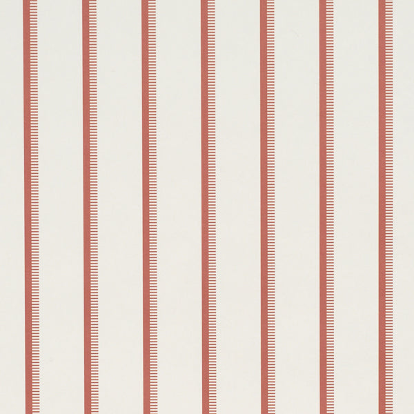 Purchase 5018230 | Tyla Stripe, Terracotta - Schumacher Wallpaper