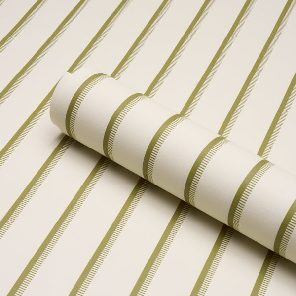 Purchase 5018232 | Tyla Stripe, Olivine - Schumacher Wallpaper