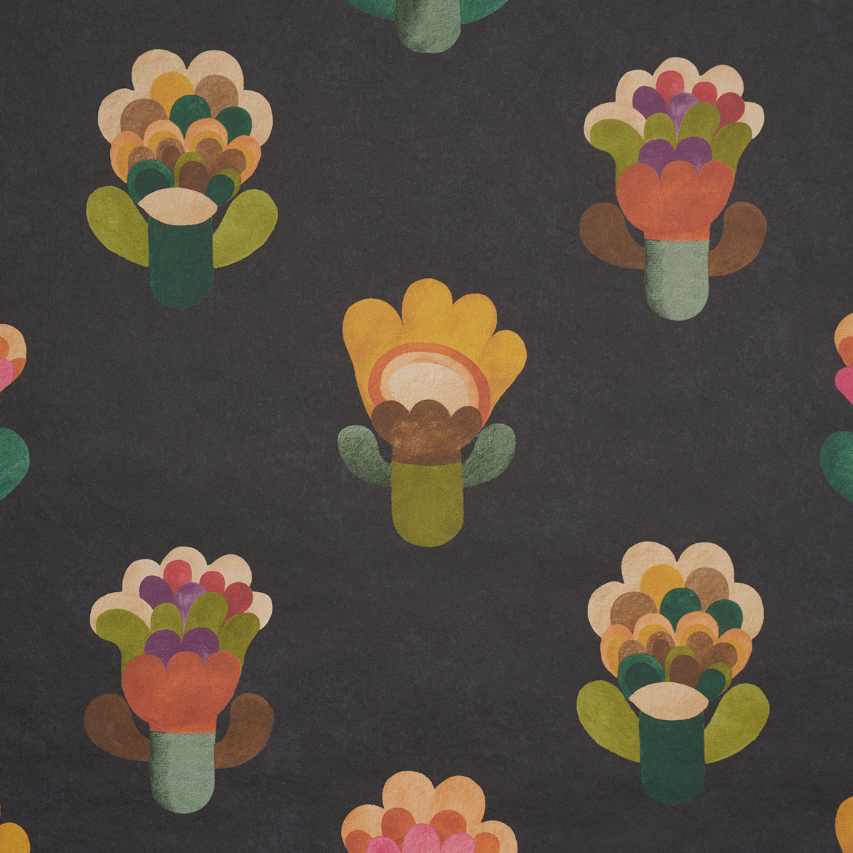 Purchase 5018270 | Le Jardin, Night - Schumacher Wallpaper
