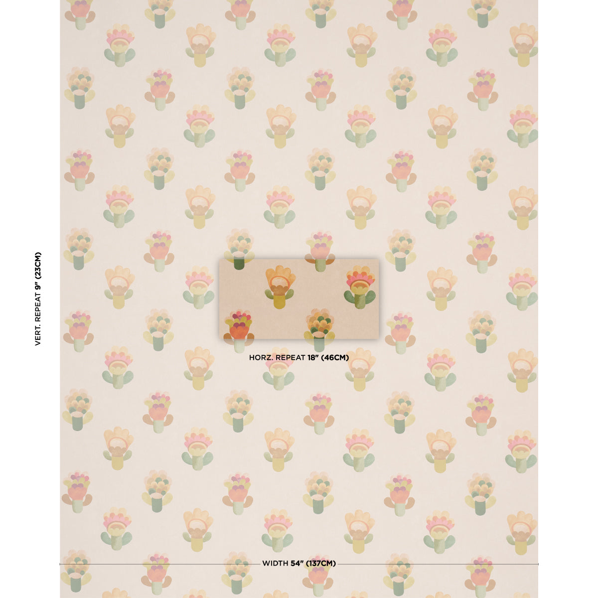 Purchase 5018271 | Le Jardin, Sun - Schumacher Wallpaper