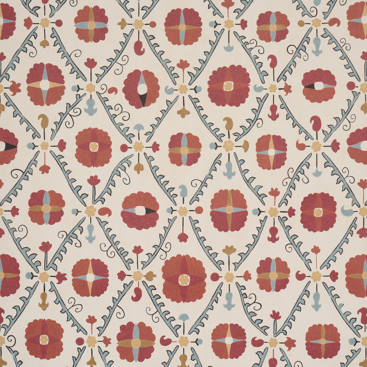 Purchase 5018280 | Amal, Tent Red & Blue - Schumacher Wallpaper