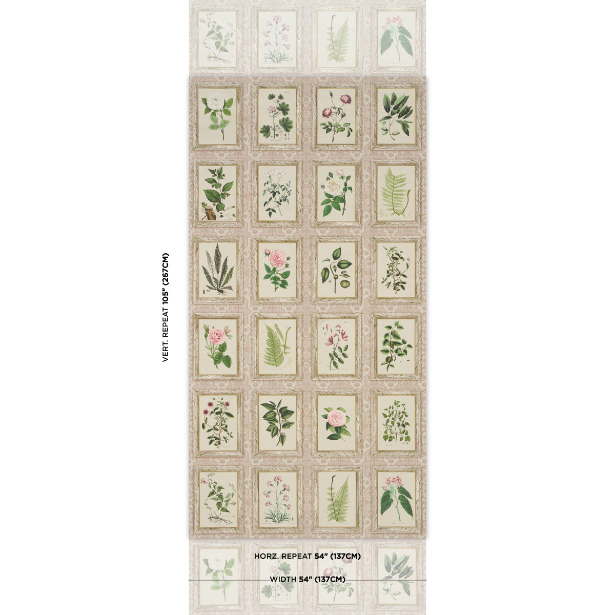 Purchase 5018310 | Garden'S Trust, Blushed Oyster - Schumacher Wallpaper