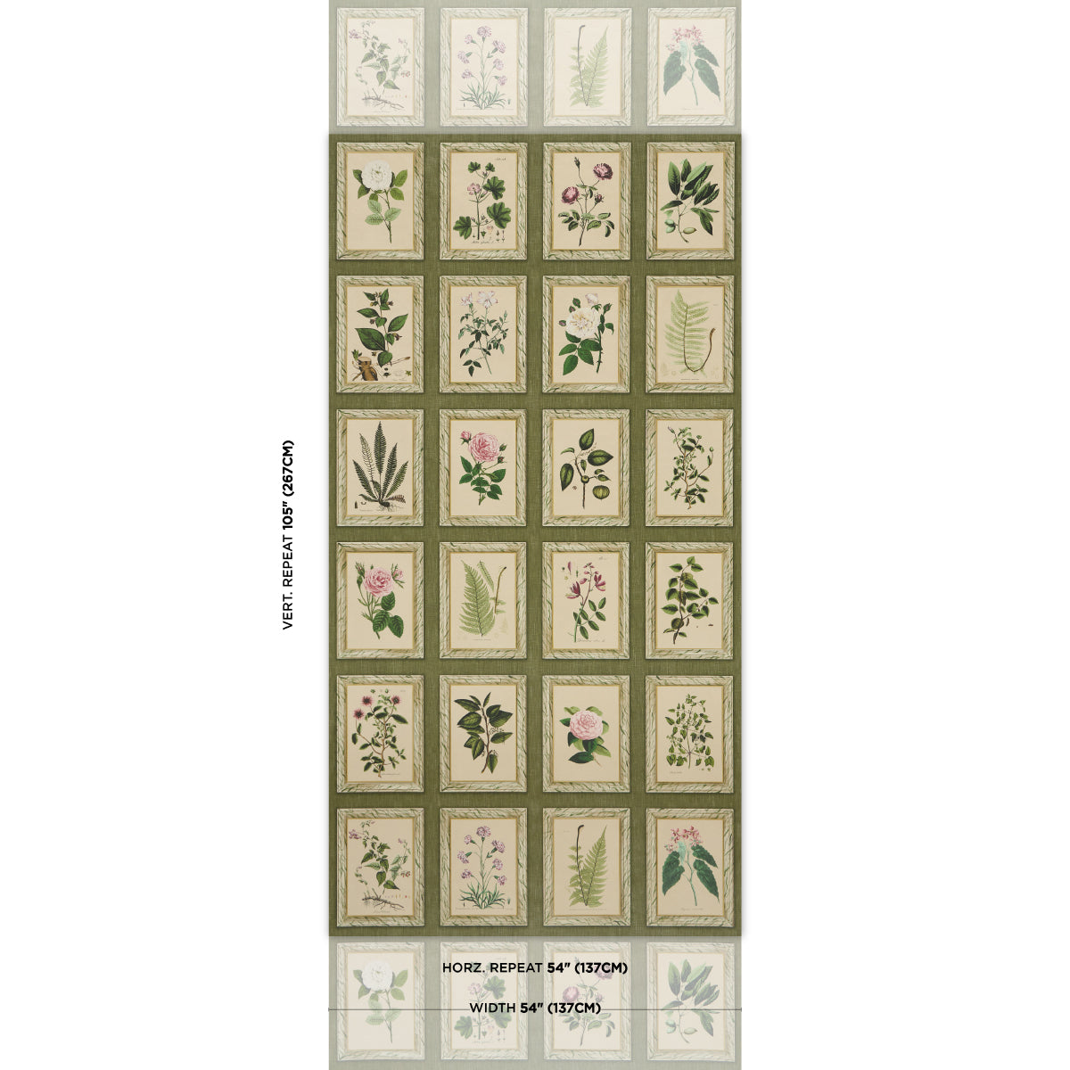 Purchase 5018311 | Garden'S Trust, English Green - Schumacher Wallpaper
