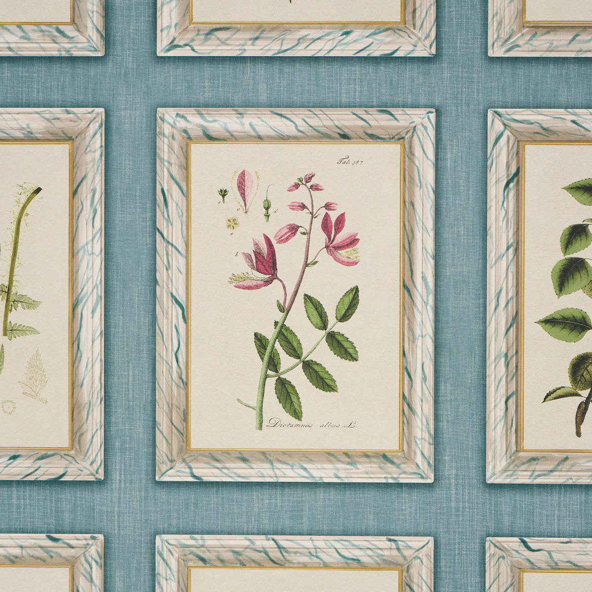 Purchase 5018312 | Garden'S Trust, Porcelain Blue - Schumacher Wallpaper