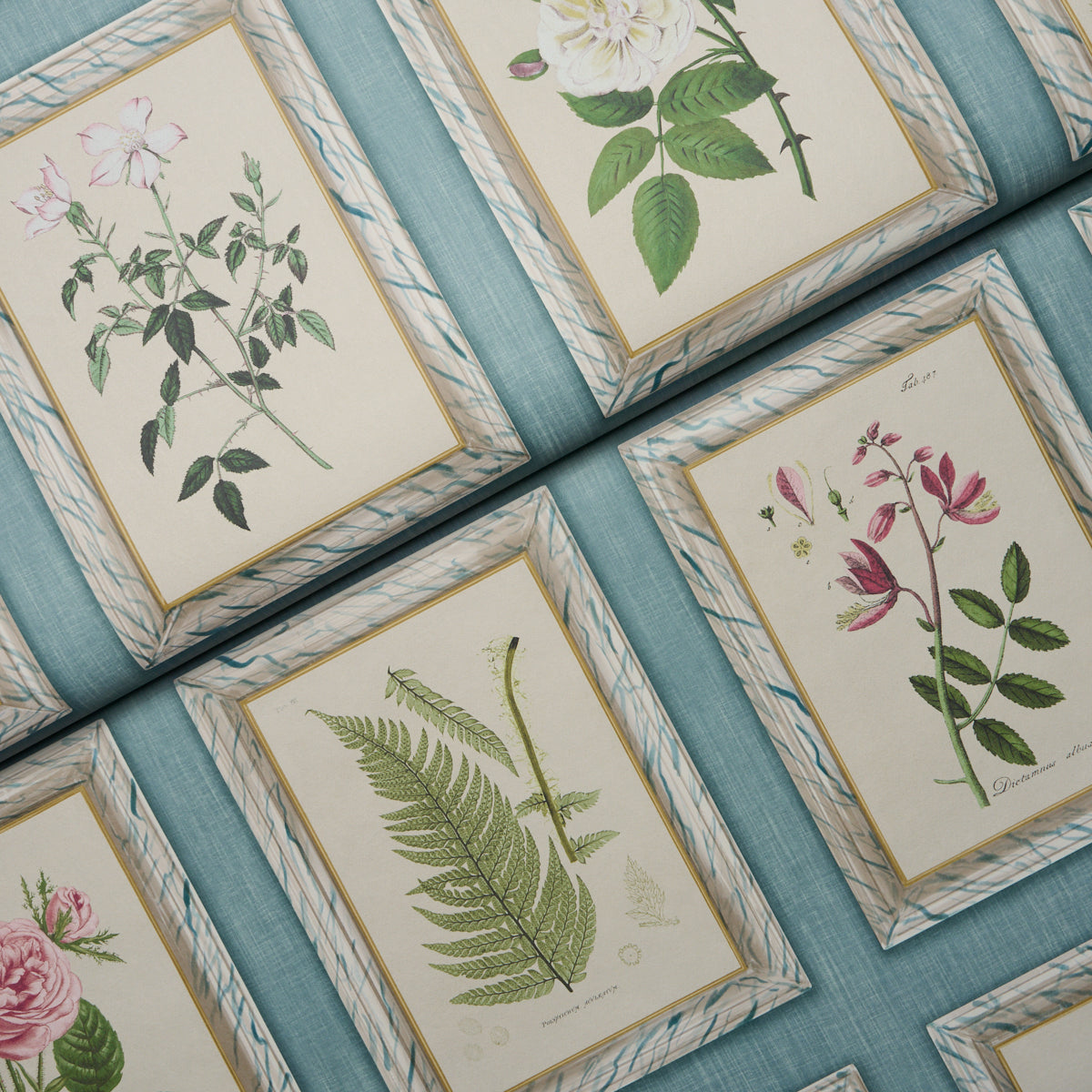 Purchase 5018312 | Garden'S Trust, Porcelain Blue - Schumacher Wallpaper