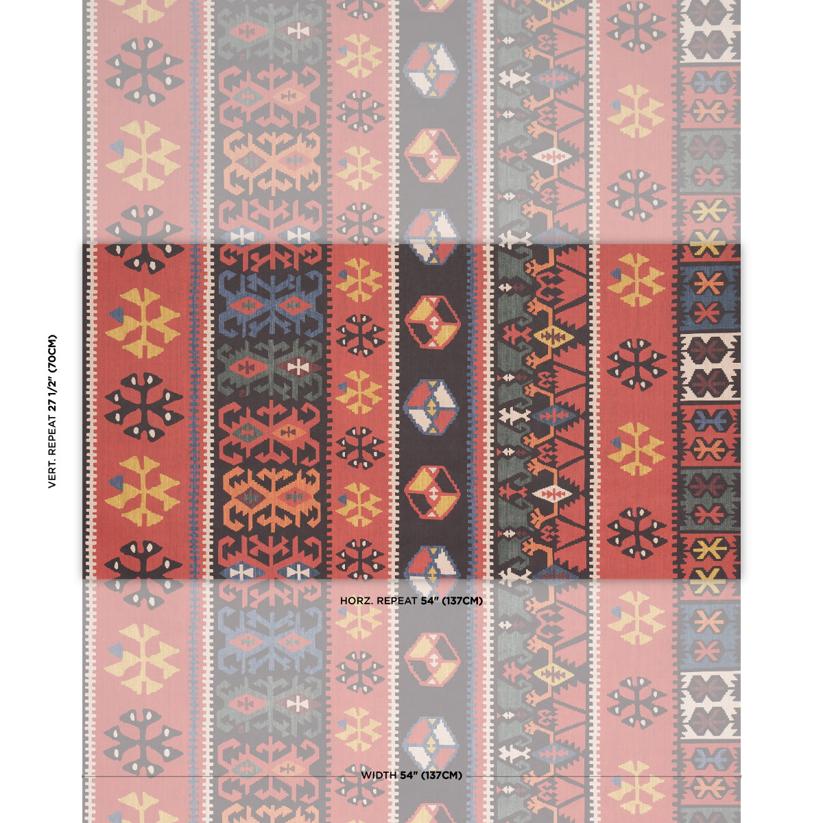Purchase 5018320 | Sahane, Pomegranate Red - Schumacher Wallpaper