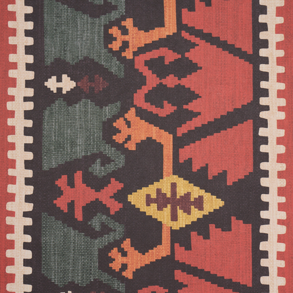 Purchase 5018320 | Sahane, Pomegranate Red - Schumacher Wallpaper