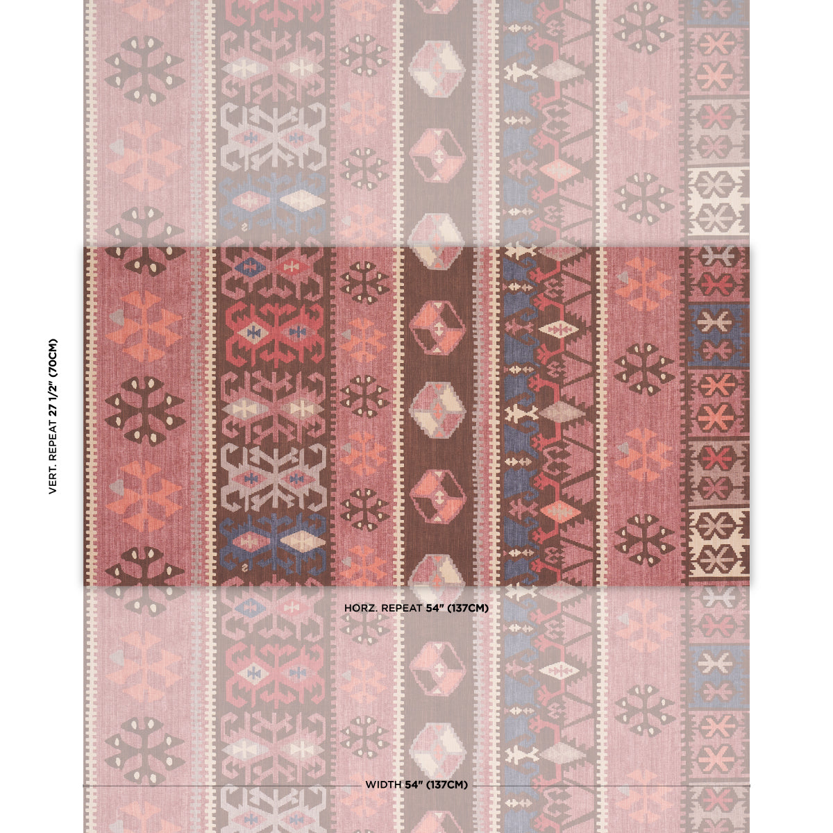Purchase 5018322 | Sahane, Faded Rust - Schumacher Wallpaper