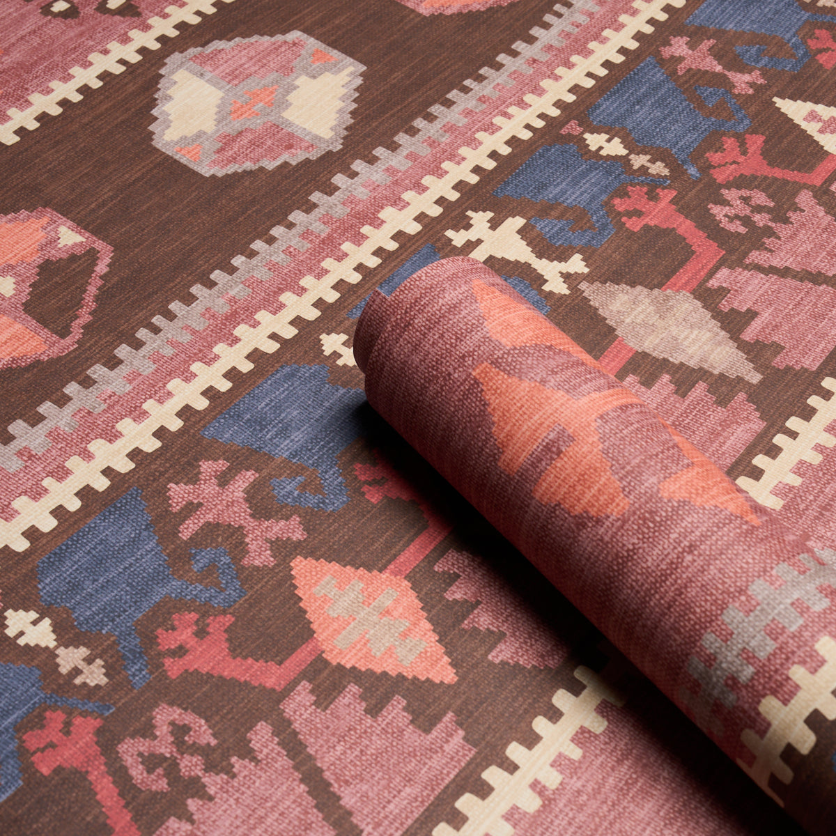 Purchase 5018322 | Sahane, Faded Rust - Schumacher Wallpaper